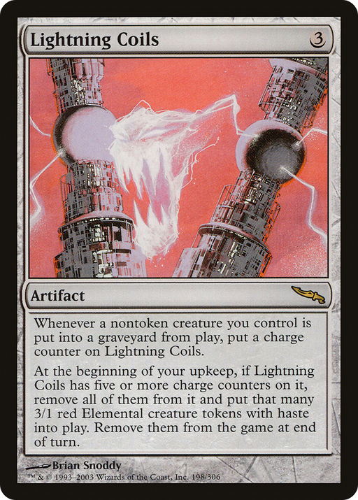 Lightning Coils (MRD-198) [Mirrodin] MTG Single Wizards of the Coast