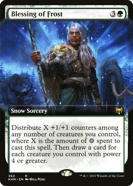 Blessing of Frost (KHM-362) [Kaldheim] (Extended Art) Foil MTG Single Wizards of the Coast