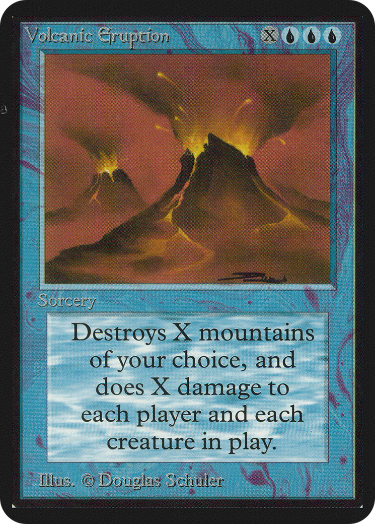 Volcanic Eruption (LEA-) [Oldschool] Limited Edition Alpha MTG Single Wizards of the Coast