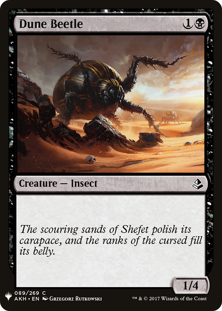 Dune Beetle (LIST-AKH-89) [Mystery Booster] The List MTG Single Wizards of the Coast