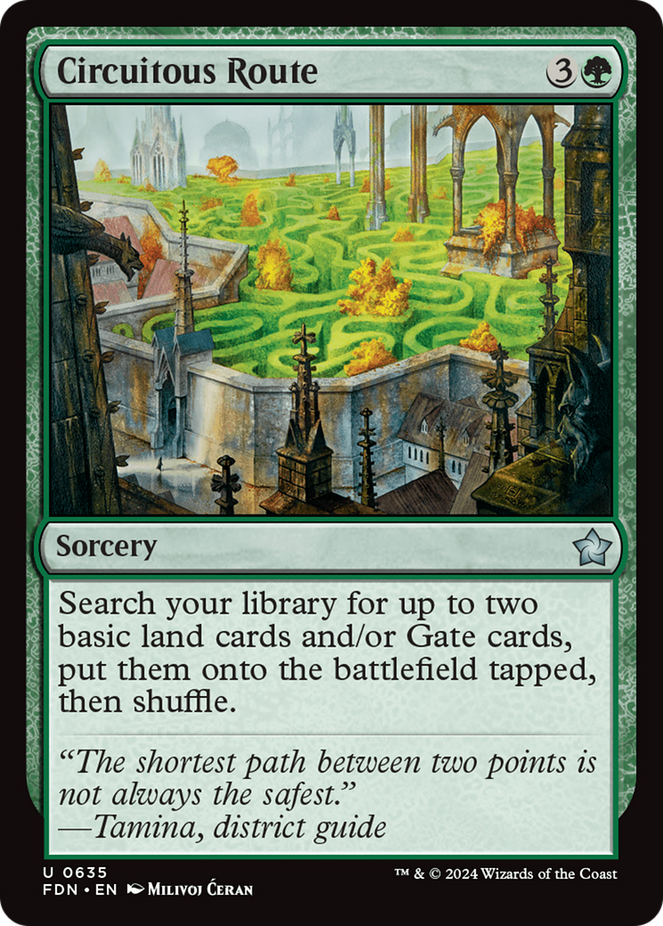 Circuitous Route (FDN-635) [Foundations] MTG Single Wizards of the Coast