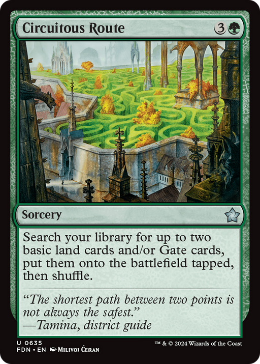 Circuitous Route (FDN-635) [Foundations] MTG Single Wizards of the Coast