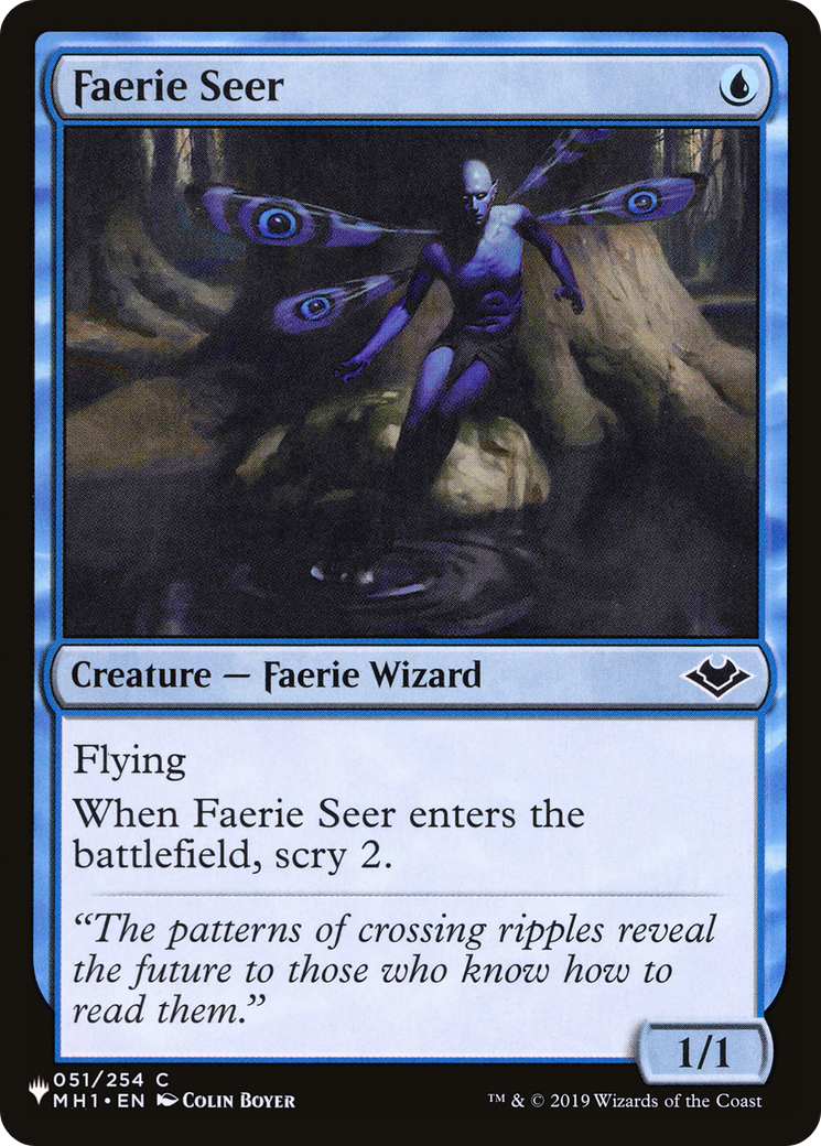 Faerie Seer (LIST-MH1-51) [Mystery Booster] The List MTG Single Wizards of the Coast