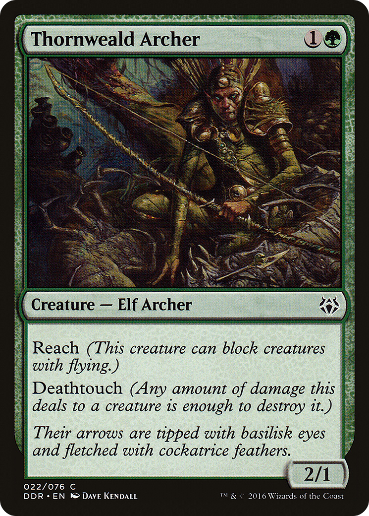 Thornweald Archer (DDR-022) [Misc] Duel Decks: Nissa vs. Ob Nixilis MTG Single Wizards of the Coast
