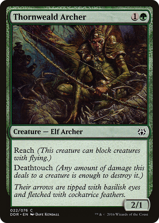 Thornweald Archer (DDR-022) [Misc] Duel Decks: Nissa vs. Ob Nixilis MTG Single Wizards of the Coast