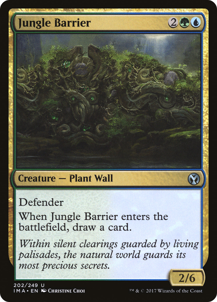Jungle Barrier (IMA-202) [Iconic Masters] Foil MTG Single Wizards of the Coast