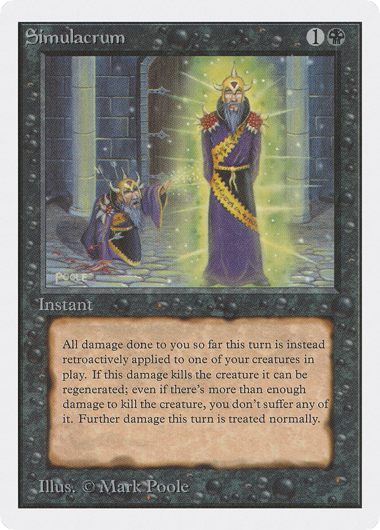 Simulacrum (2ED-129) [Oldschool] Unlimited Edition MTG Single Wizards of the Coast