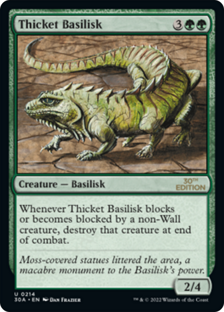 Thicket Basilisk (30A-214) [30th Anniversary Edition] MTG Single Wizards of the Coast
