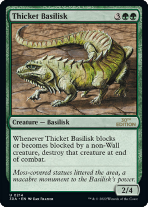 Thicket Basilisk (30A-214) [30th Anniversary Edition] MTG Single Wizards of the Coast