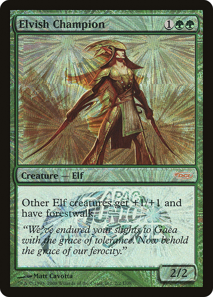 Elvish Champion (Junior APAC Series) (JSS-002) [Misc] Junior APAC Series Foil MTG Single Wizards of the Coast