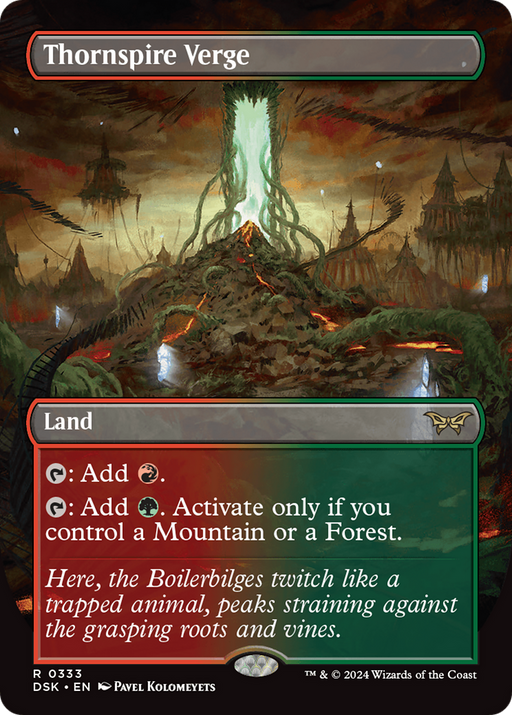Thornspire Verge (DSK-333) [Duskmourn: House of Horror] (Borderless) Foil MTG Single Wizards of the Coast