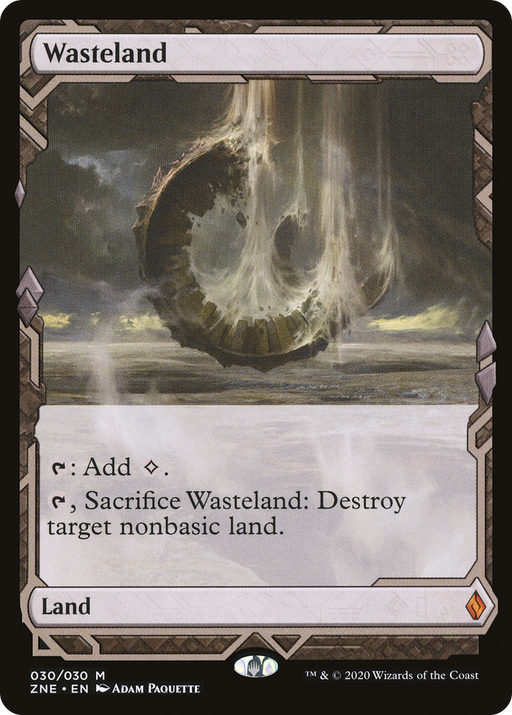 Wasteland (ZNE-030) [Zendikar Rising Expeditions] MTG Single Wizards of the Coast
