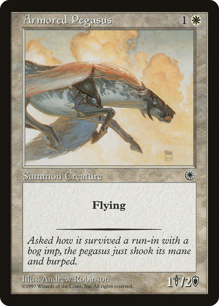 Armored Pegasus (POR-) [Misc] Portal MTG Single Wizards of the Coast