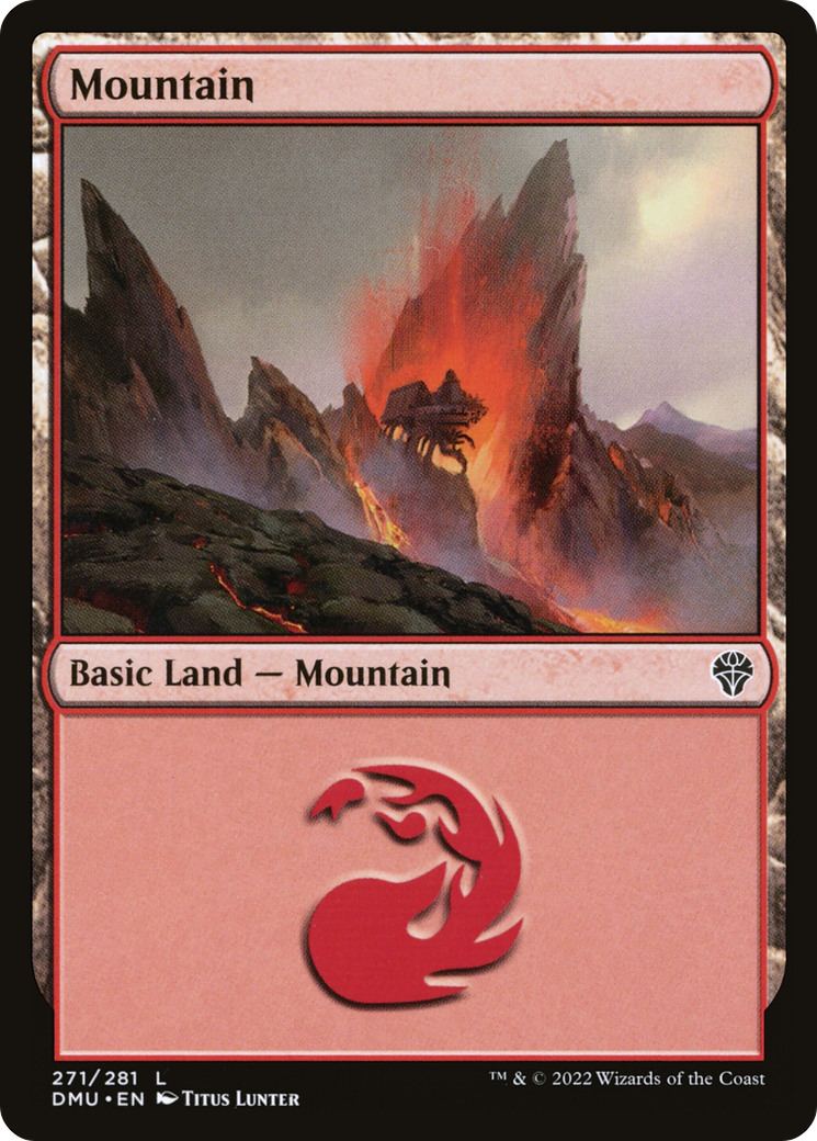 Mountain (DMU-271) [Dominaria United] MTG Single Wizards of the Coast