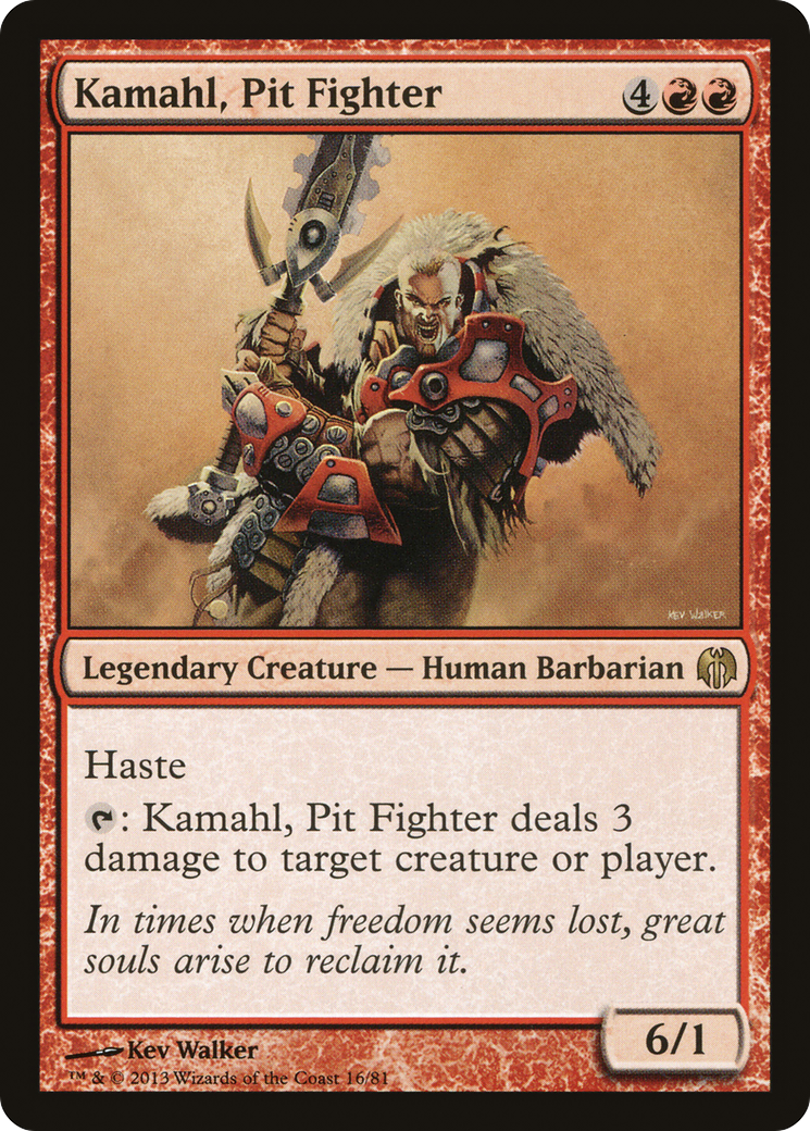 Kamahl, Pit Fighter (DDL-016) [Misc] Duel Decks: Heroes vs. Monsters MTG Single Wizards of the Coast