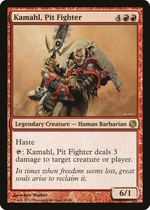 Kamahl, Pit Fighter (DDL-016) [Misc] Duel Decks: Heroes vs. Monsters MTG Single Wizards of the Coast