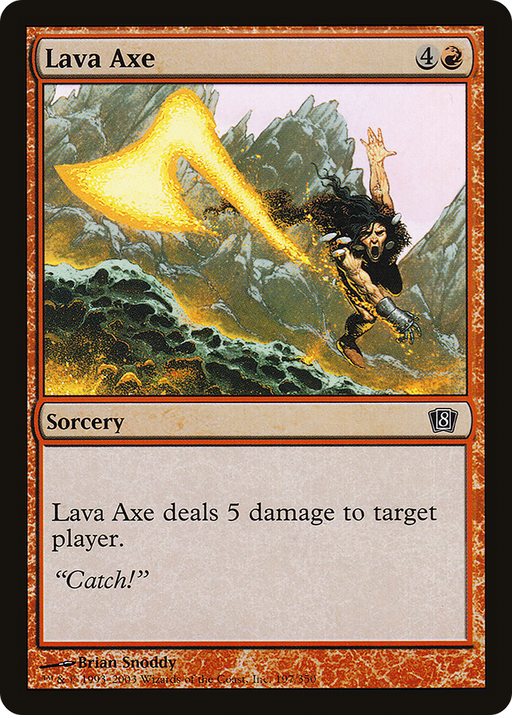 Lava Axe (8ED-197) [8th Edition] Foil MTG Single Wizards of the Coast