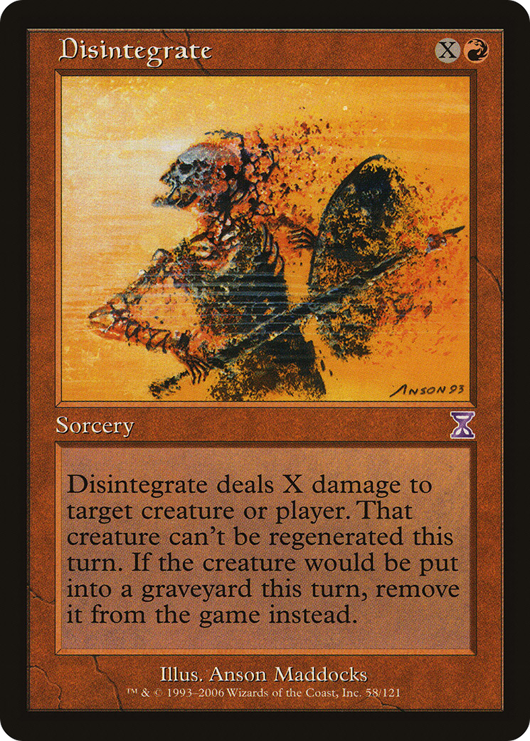 Disintegrate (TSB-058) [Time Spiral Timeshifted] MTG Single Wizards of the Coast