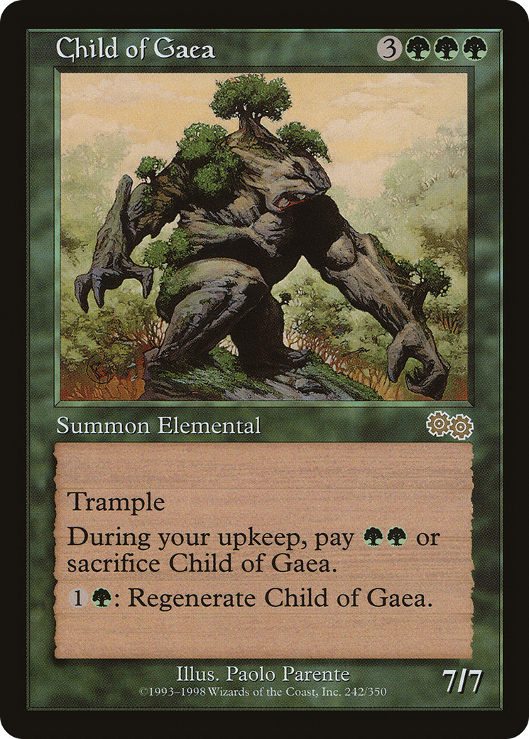 Child of Gaea (USG-242) [Urza's Saga] MTG Single Wizards of the Coast
