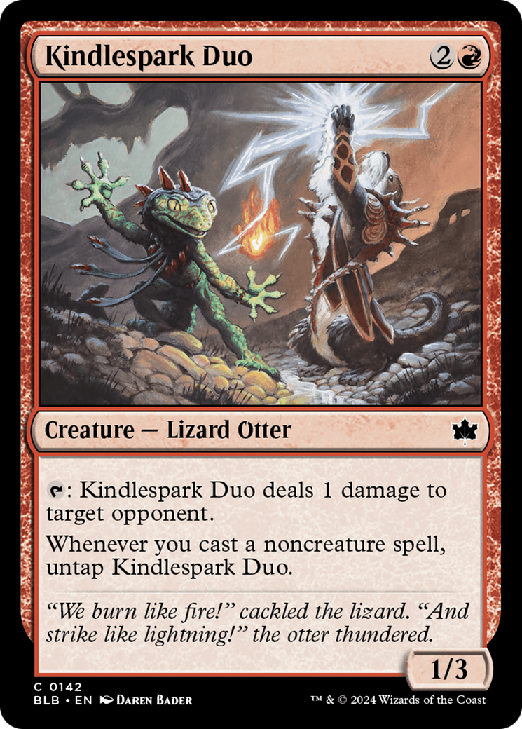 Kindlespark Duo (BLB-142) [Bloomburrow] MTG Single Wizards of the Coast