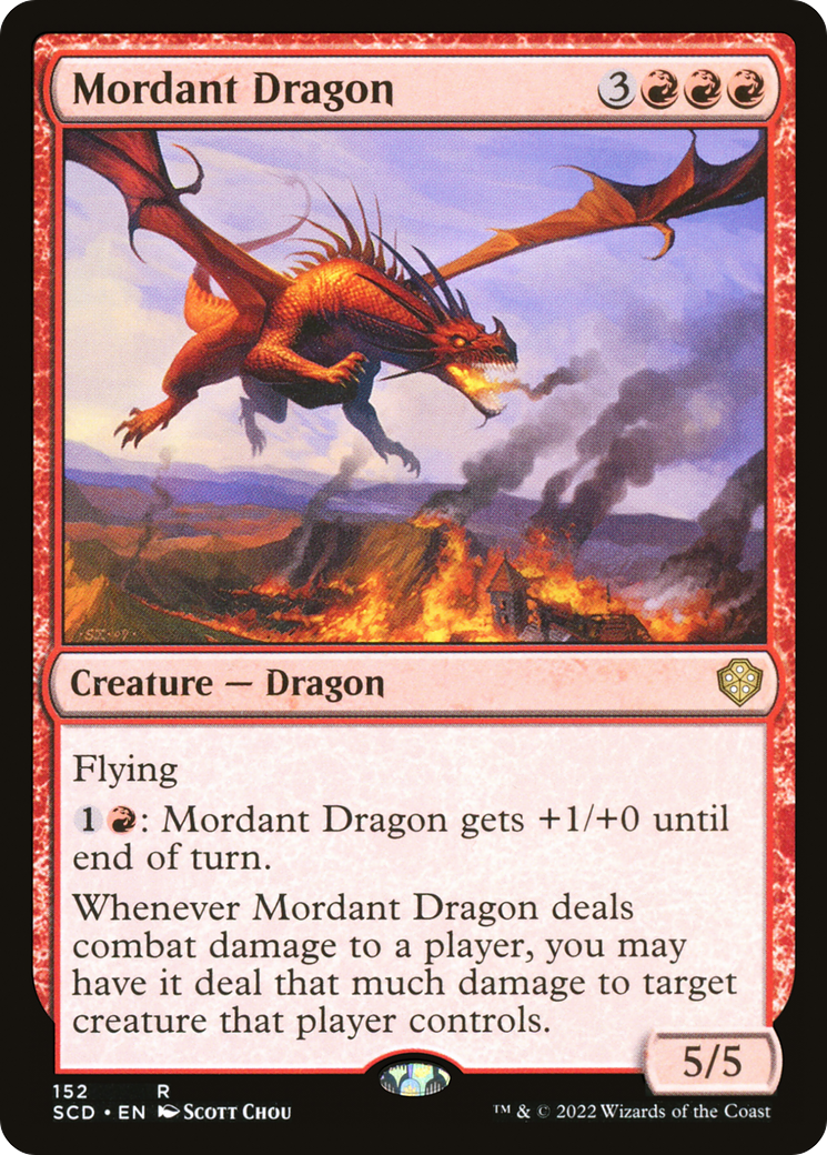 Mordant Dragon (SCD-152) [Starter Commander Decks] MTG Single Wizards of the Coast