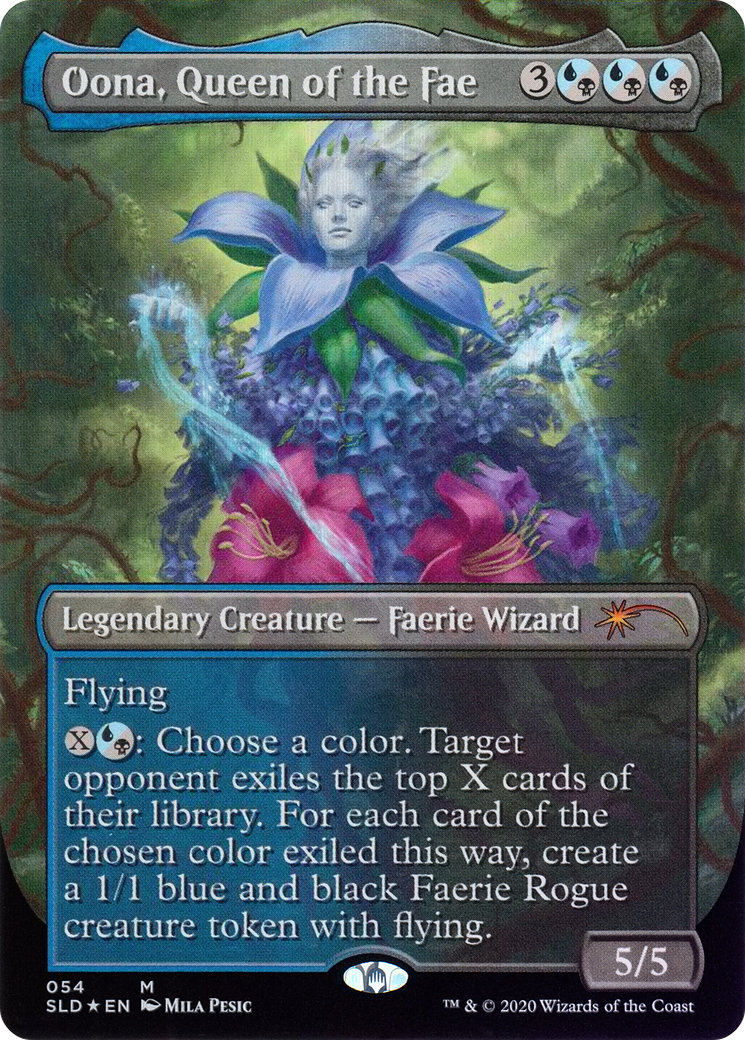 Oona, Queen of the Fae (SLD-054) [Secret Lair] Drop (Borderless) Foil MTG Single Wizards of the Coast