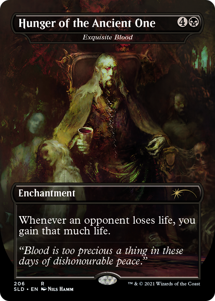 Hunger of the Ancient One - Exquisite Blood (SLD-206) [Secret Lair] Drop (Borderless) Foil MTG Single Wizards of the Coast