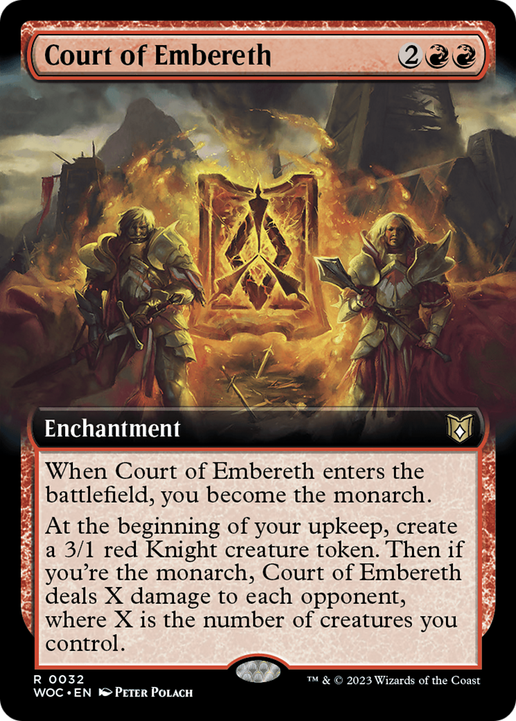 Court of Embereth (WOC-032) [Wilds of Eldraine Commander] (Extended Art) MTG Single Wizards of the Coast