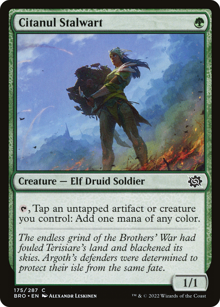 Citanul Stalwart (BRO-175) [The Brothers' War] Foil MTG Single Wizards of the Coast