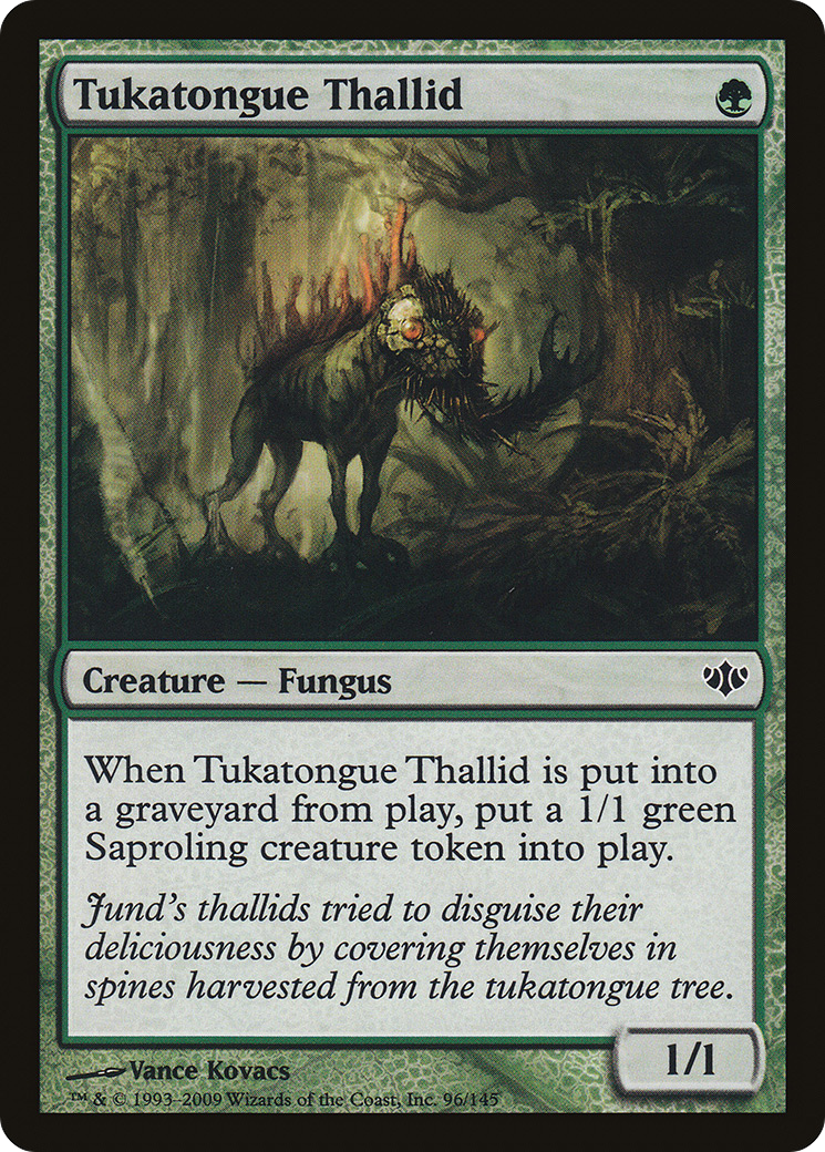 Tukatongue Thallid (CON-096) [Conflux] Foil MTG Single Wizards of the Coast