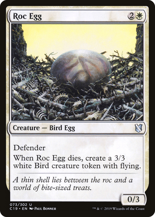 Roc Egg (C19-073) [Commander 2019] MTG Single Wizards of the Coast