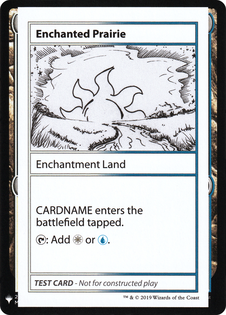 Enchanted Prairie (CMB1-) [Mystery Booster] Playtest Cards 2019 MTG Single Wizards of the Coast