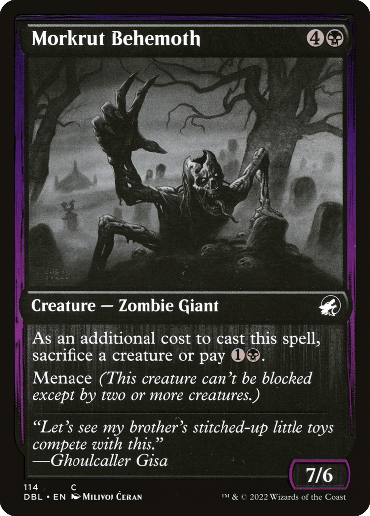 Morkrut Behemoth (DBL-114) [Innistrad: Double Feature] Foil MTG Single Wizards of the Coast