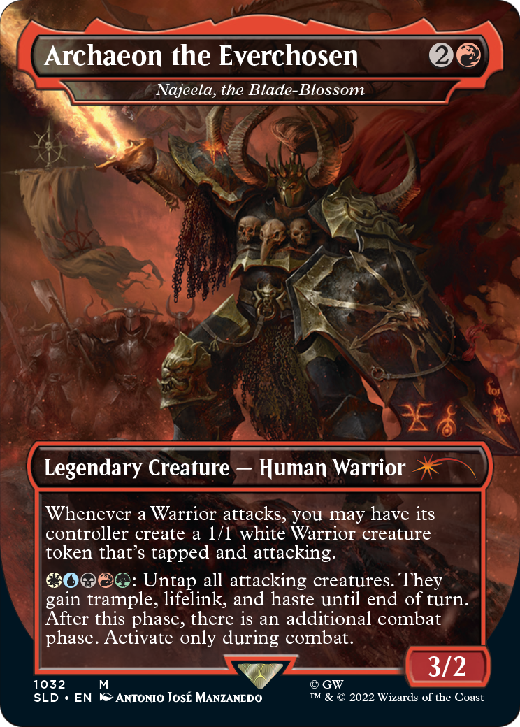 Archaeon the Everchosen - Najeela, the Blade-Blossom (SLD-1032) [Secret Lair] Drop (Borderless) MTG Single Wizards of the Coast
