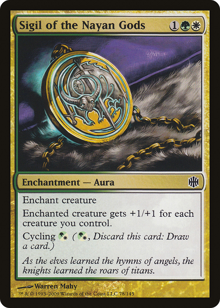 Sigil of the Nayan Gods (ARB-078) [Alara Reborn] Foil MTG Single Wizards of the Coast