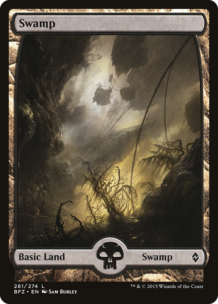 Swamp (BFZ-261) [Battle for Zendikar] Foil MTG Single Wizards of the Coast
