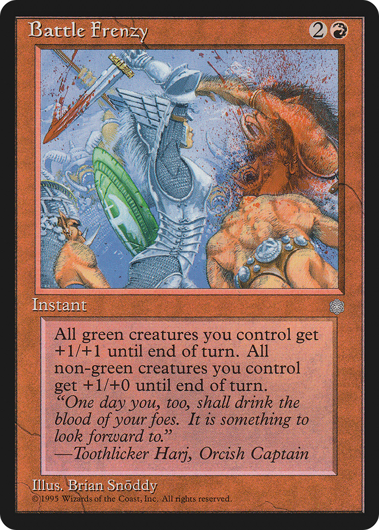 Battle Frenzy (ICE-) [Ice Age] MTG Single Wizards of the Coast