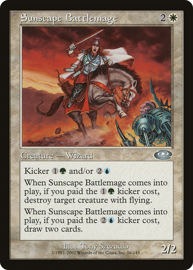 Sunscape Battlemage (PLS-016) [Planeshift] Foil MTG Single Wizards of the Coast