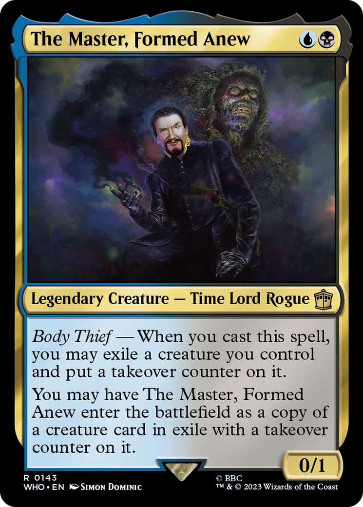 The Master, Formed Anew (WHO-143) [Doctor Who] MTG Single Wizards of the Coast