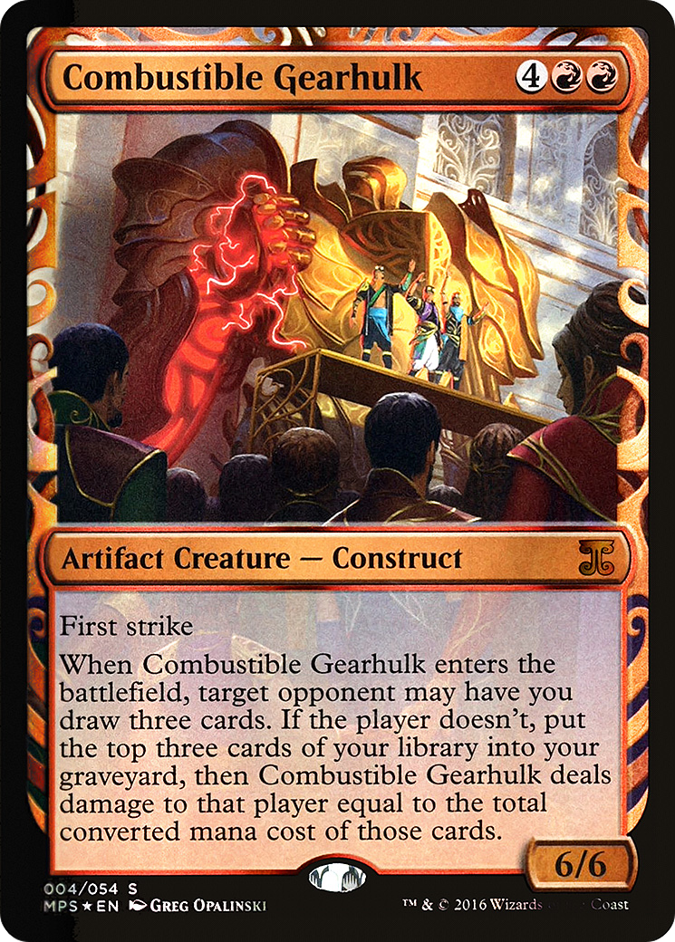 Combustible Gearhulk (MPS-004) [Kaladesh Inventions] Foil MTG Single Wizards of the Coast