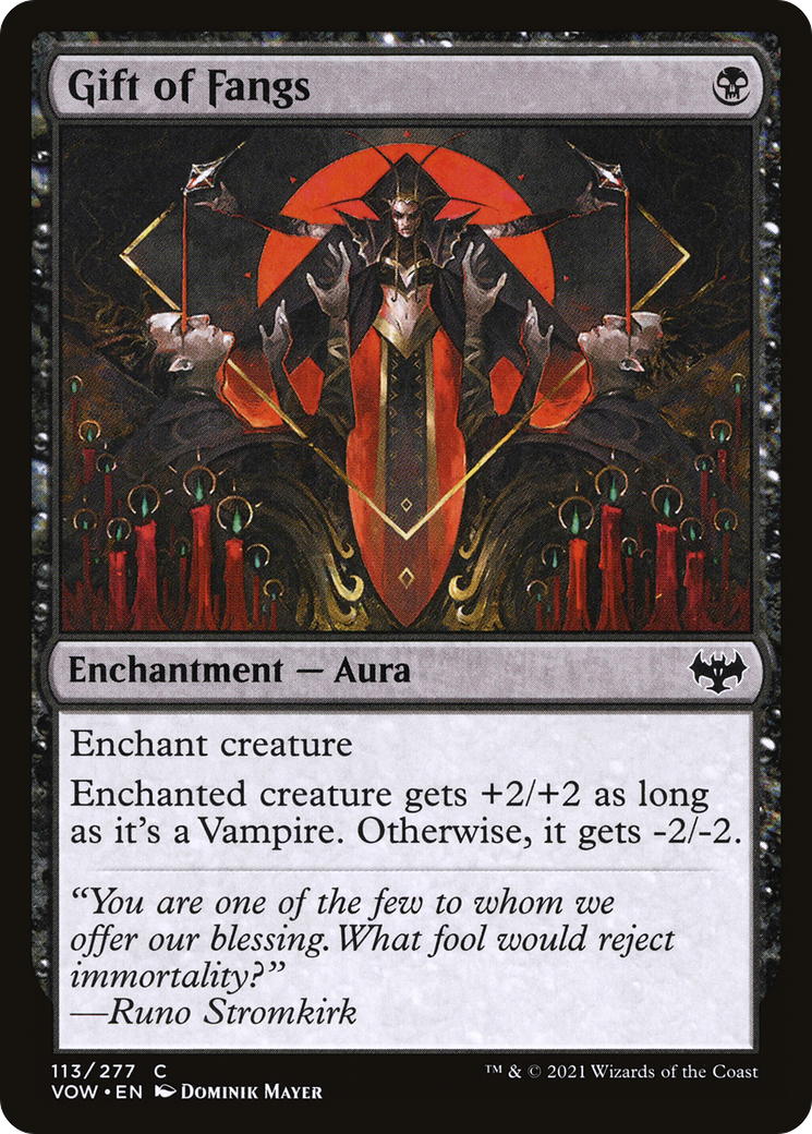 Gift of Fangs (VOW-113) [Innistrad: Crimson Vow] MTG Single Wizards of the Coast