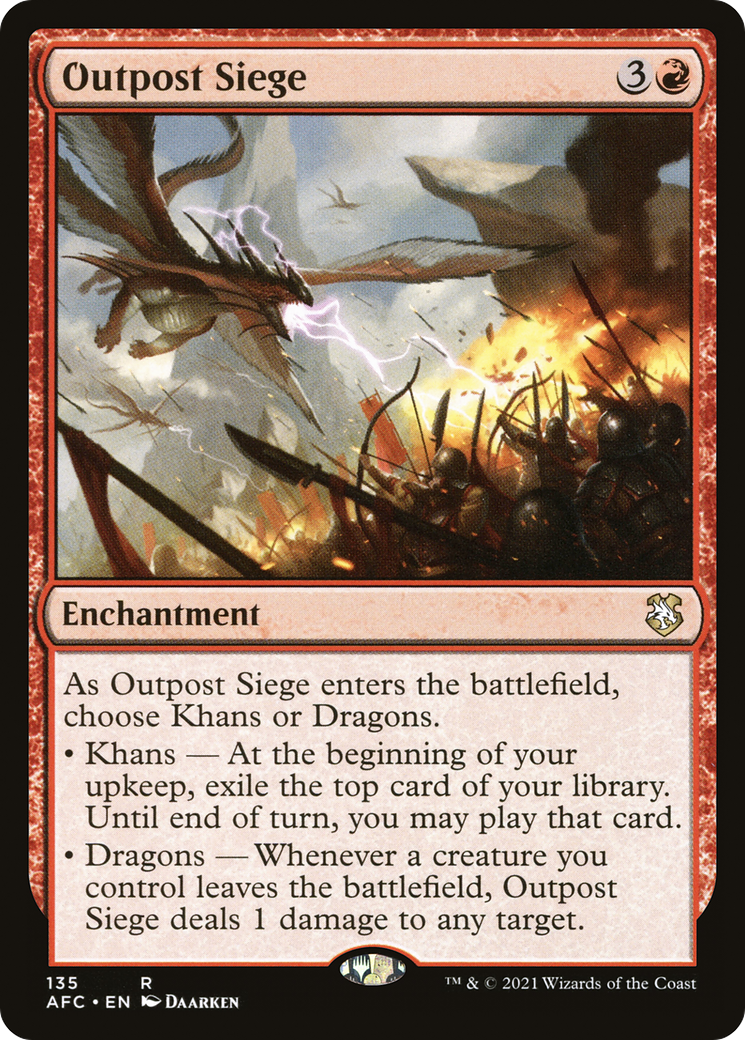 Outpost Siege (AFC-135) [Forgotten Realms Commander] MTG Single Wizards of the Coast