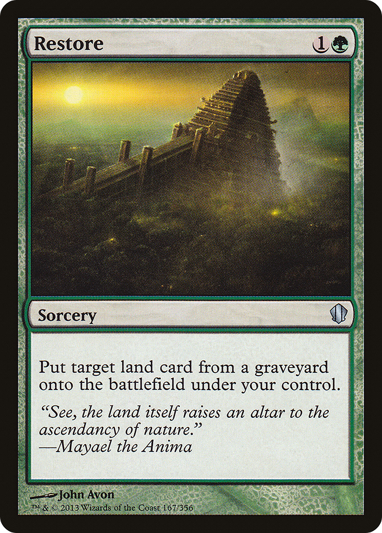 Restore (C13-167) [Commander 2013] MTG Single Wizards of the Coast