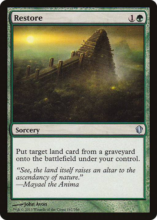 Restore (C13-167) [Commander 2013] MTG Single Wizards of the Coast