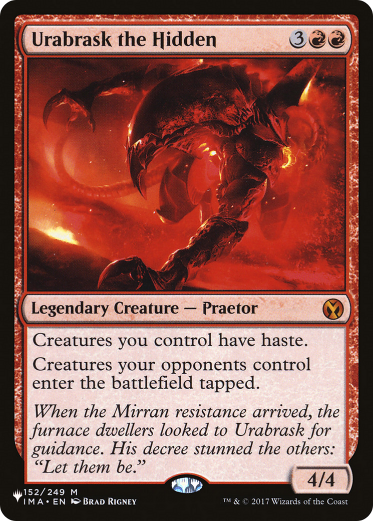 Urabrask the Hidden (LIST-152/249) [Mystery Booster] The List MTG Single Wizards of the Coast