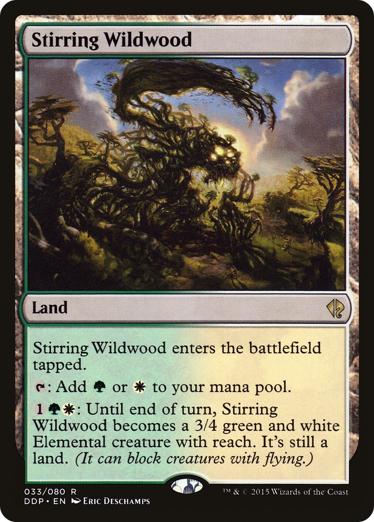 Stirring Wildwood (DDP-033) [Misc] Duel Decks: Zendikar vs. Eldrazi MTG Single Wizards of the Coast