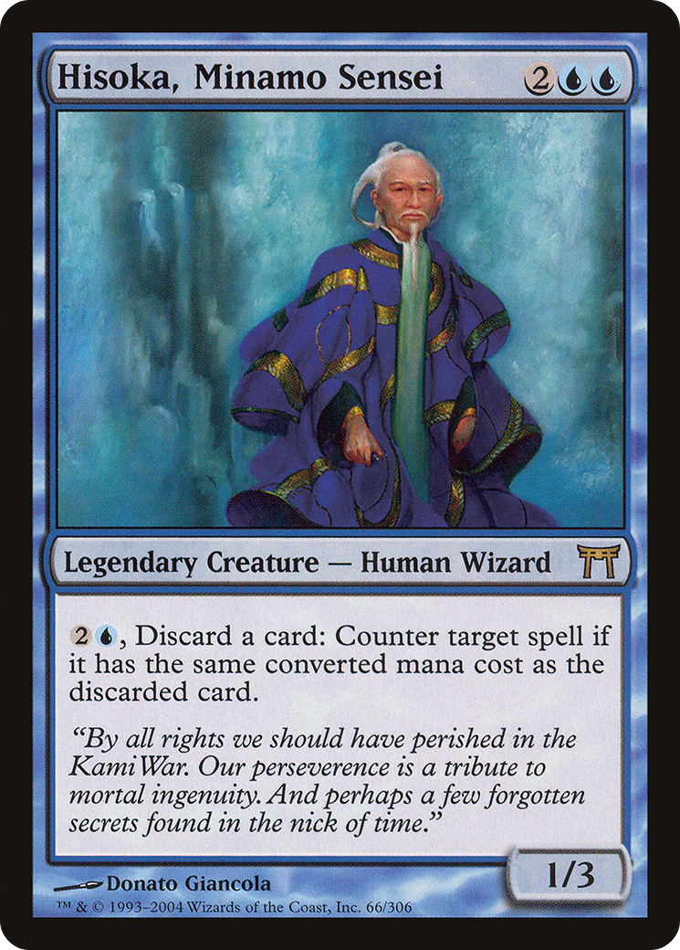 Hisoka, Minamo Sensei (CHK-066) [Champions of Kamigawa] MTG Single Wizards of the Coast