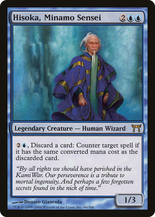Hisoka, Minamo Sensei (CHK-066) [Champions of Kamigawa] MTG Single Wizards of the Coast