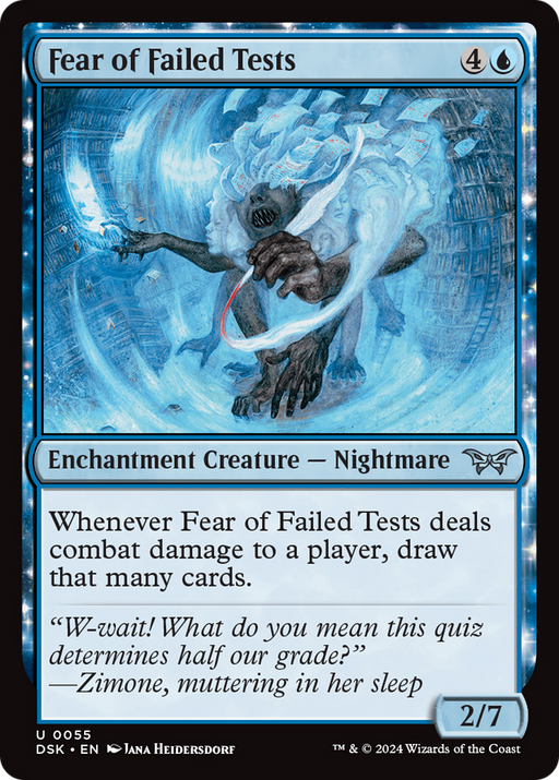 Fear of Failed Tests (DSK-055) [Duskmourn: House of Horror] MTG Single Wizards of the Coast