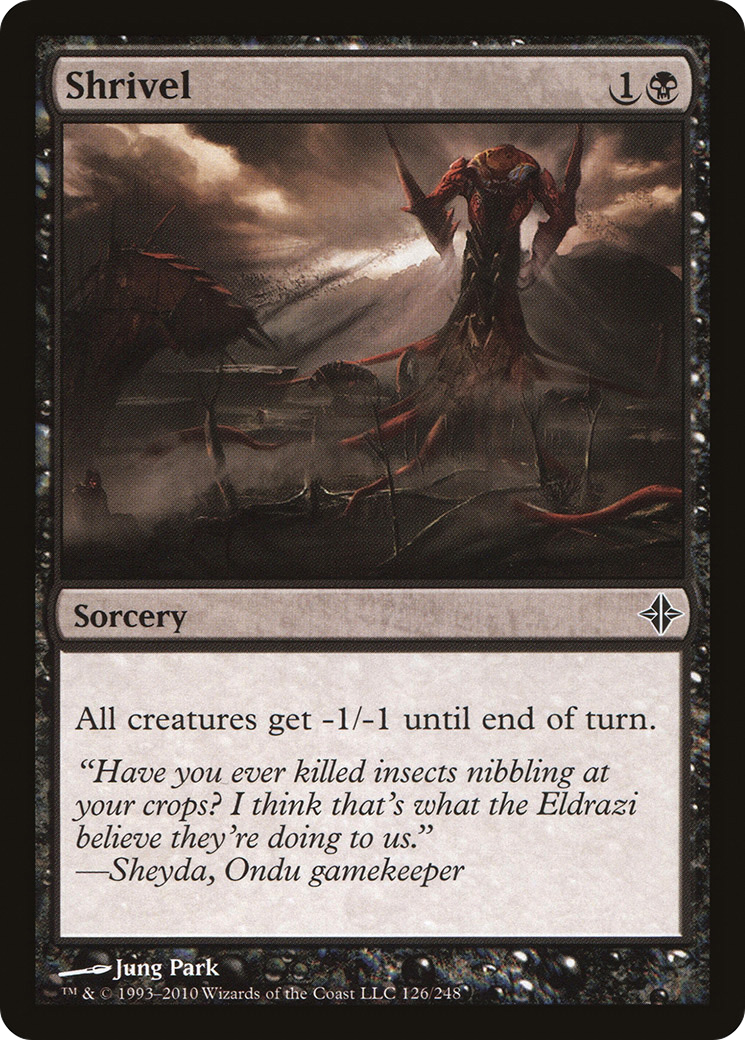 Shrivel (ROE-126) [Rise of the Eldrazi] MTG Single Wizards of the Coast